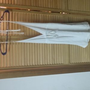 Xhilaration Brand Women's White Short Summer Dress W/White Hearts-Size Med.-NWOT